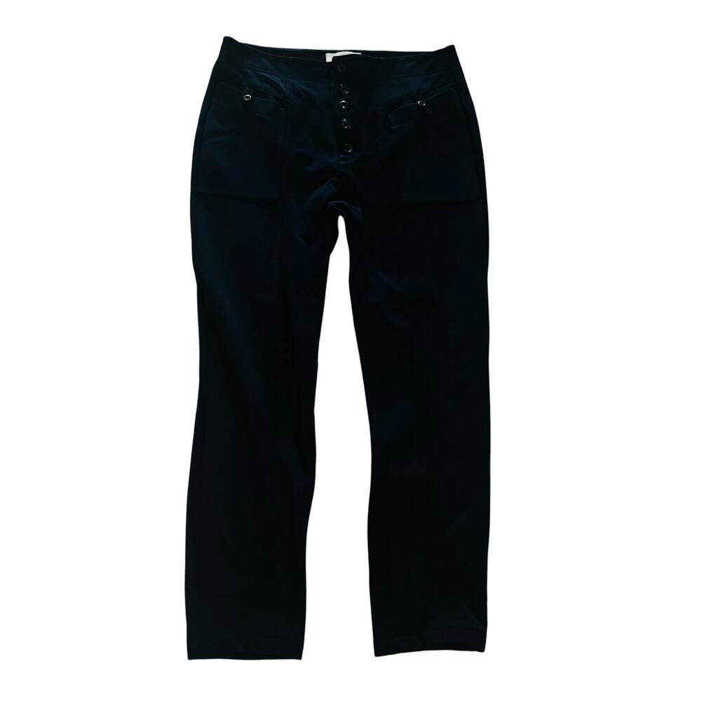 Anthropologie Bryson High Rise Pants Size 10 Navy - Picture 2 of 11